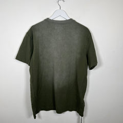 Purple Spell-out Logo Green T-Shirt Size M