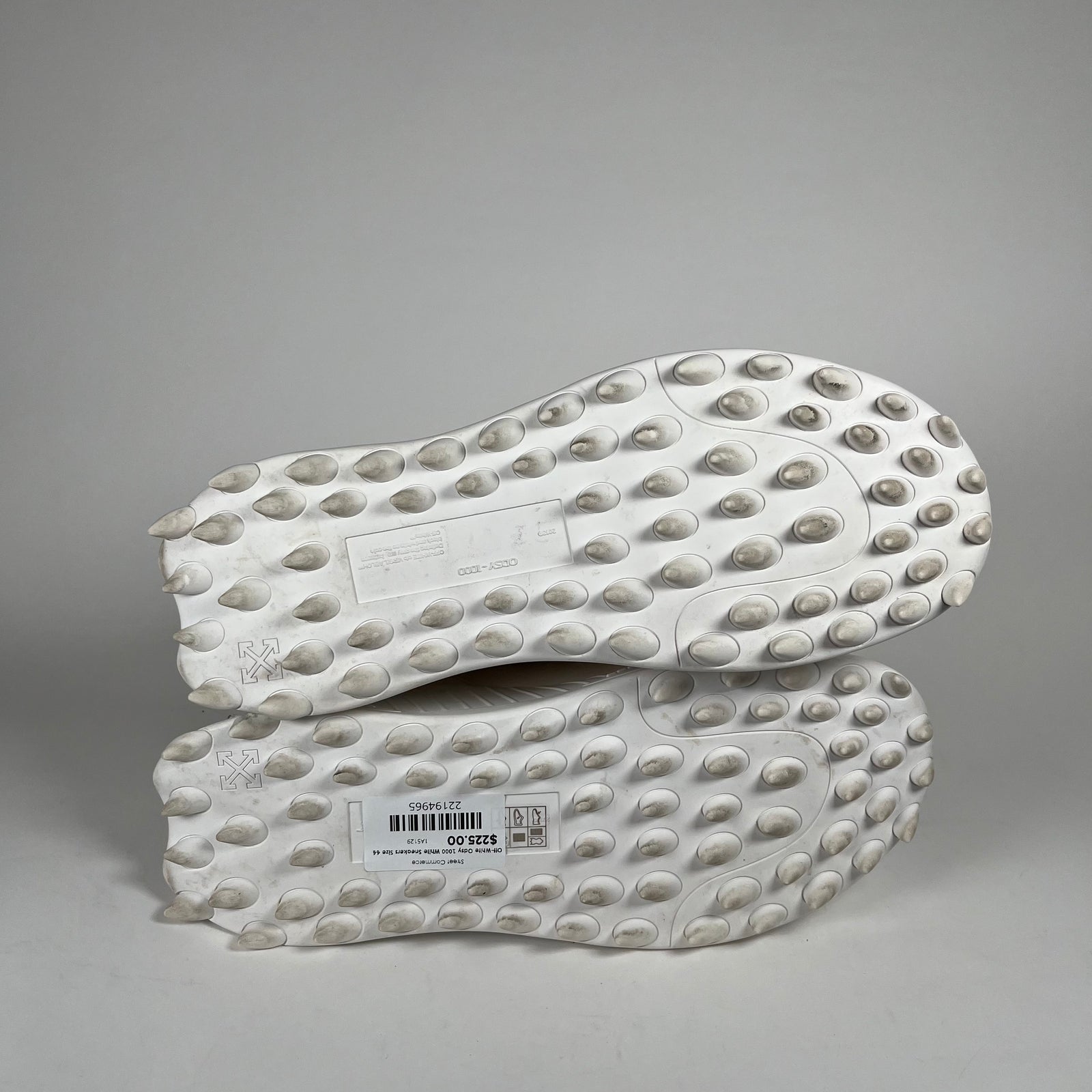 Off-White Odsy 1000 White Sneakers Size 44