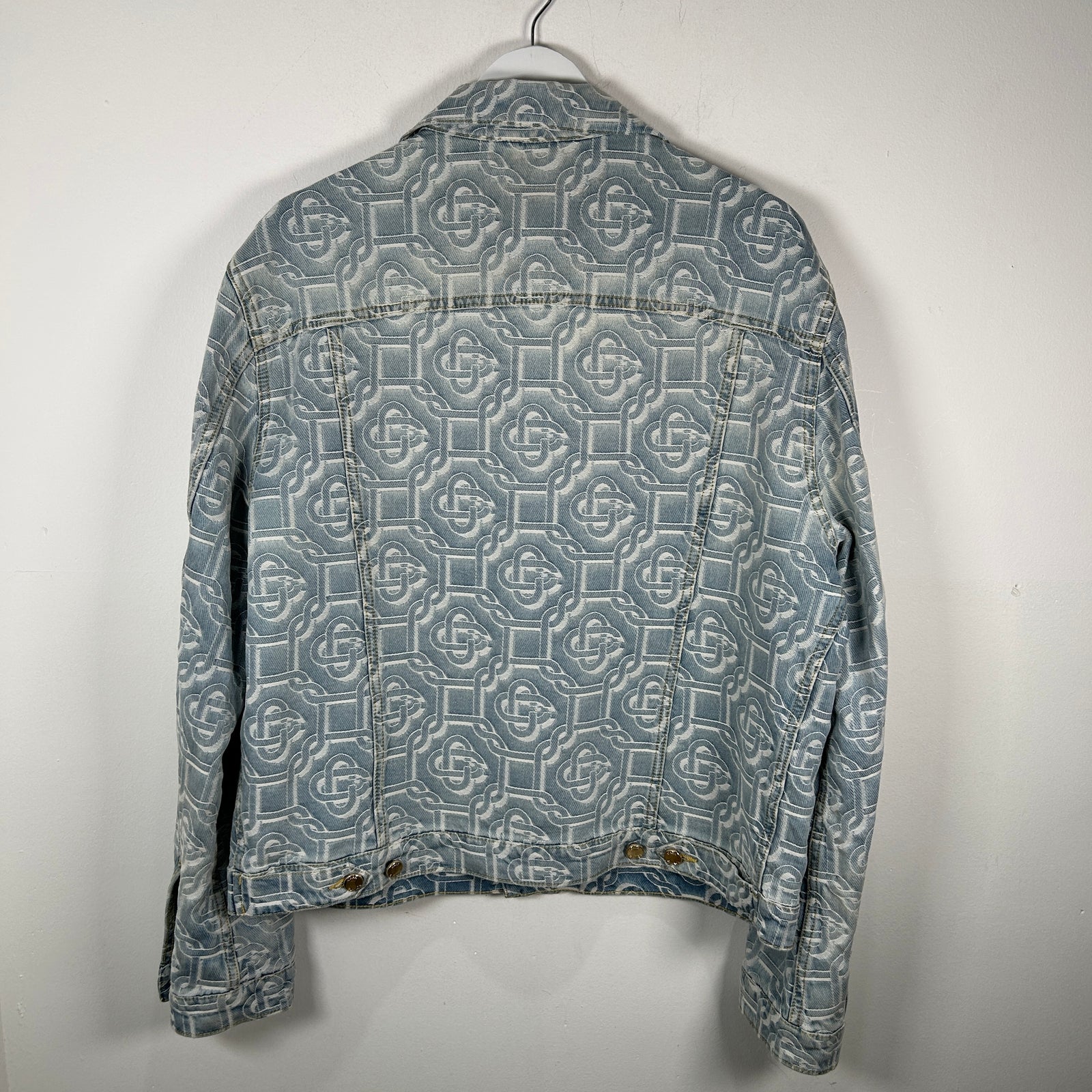 Casablanca Monogram Lightwash Denim Jacket Size XXL