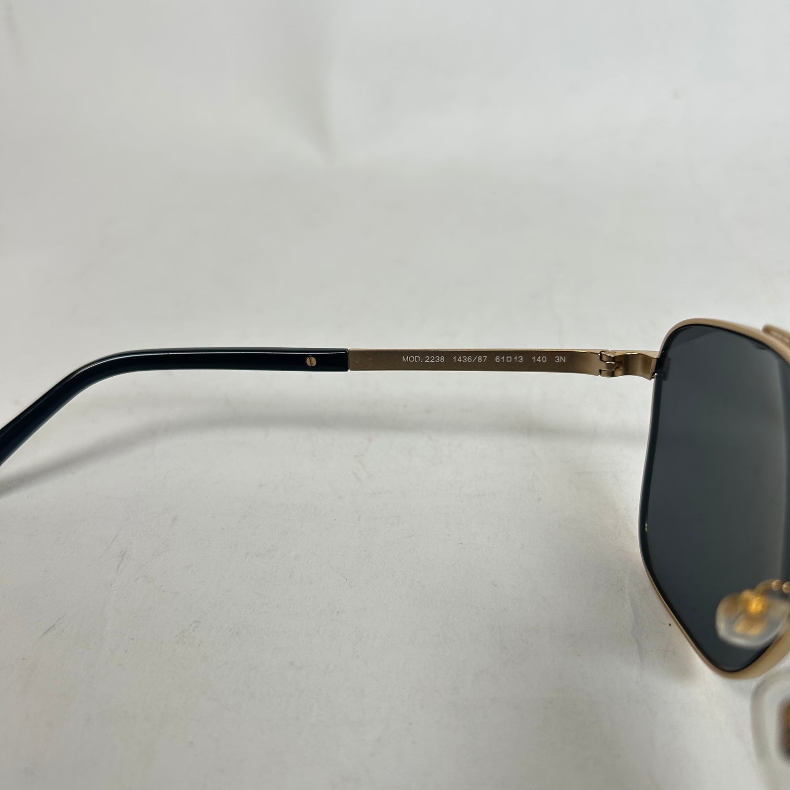 Versace Black/Gold Medusa Aviator Sunglasses