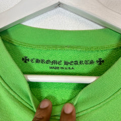 Chrome Hearts Lime Green Matty Boy Sex Records Crewneck Size L
