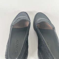 Lanvin Black Ponyhair Loafer Size 6