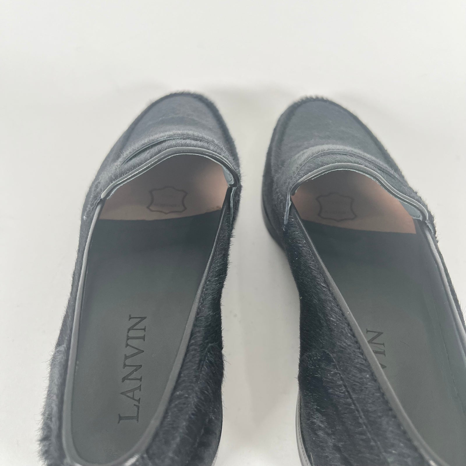Lanvin Black Ponyhair Loafer Size 6