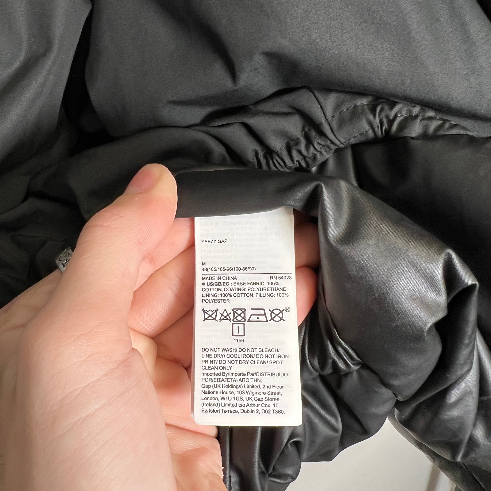 Yeezy Black Puffer Size M