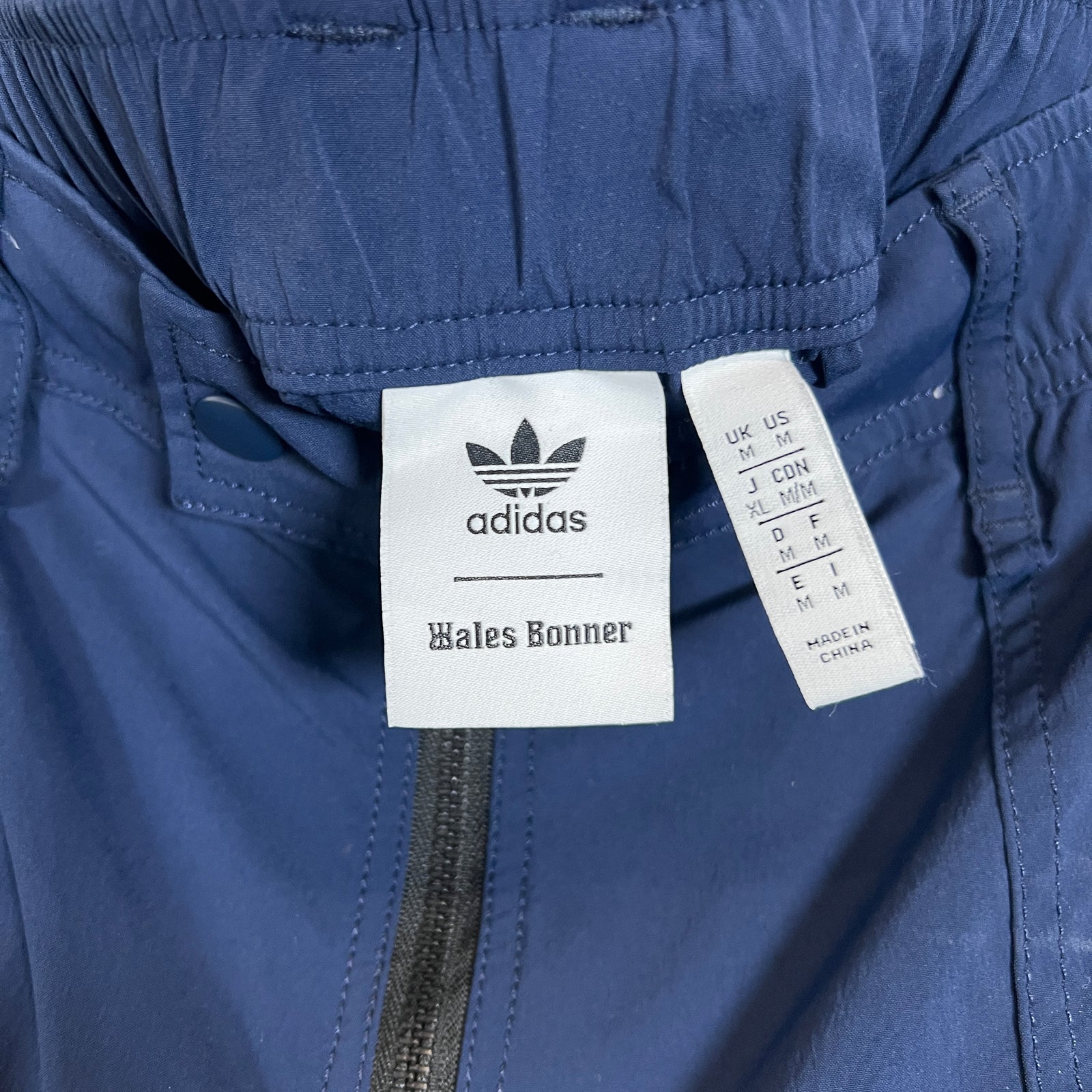 Wales Bonner x Adidas Navy Windbreaker Pants Size M