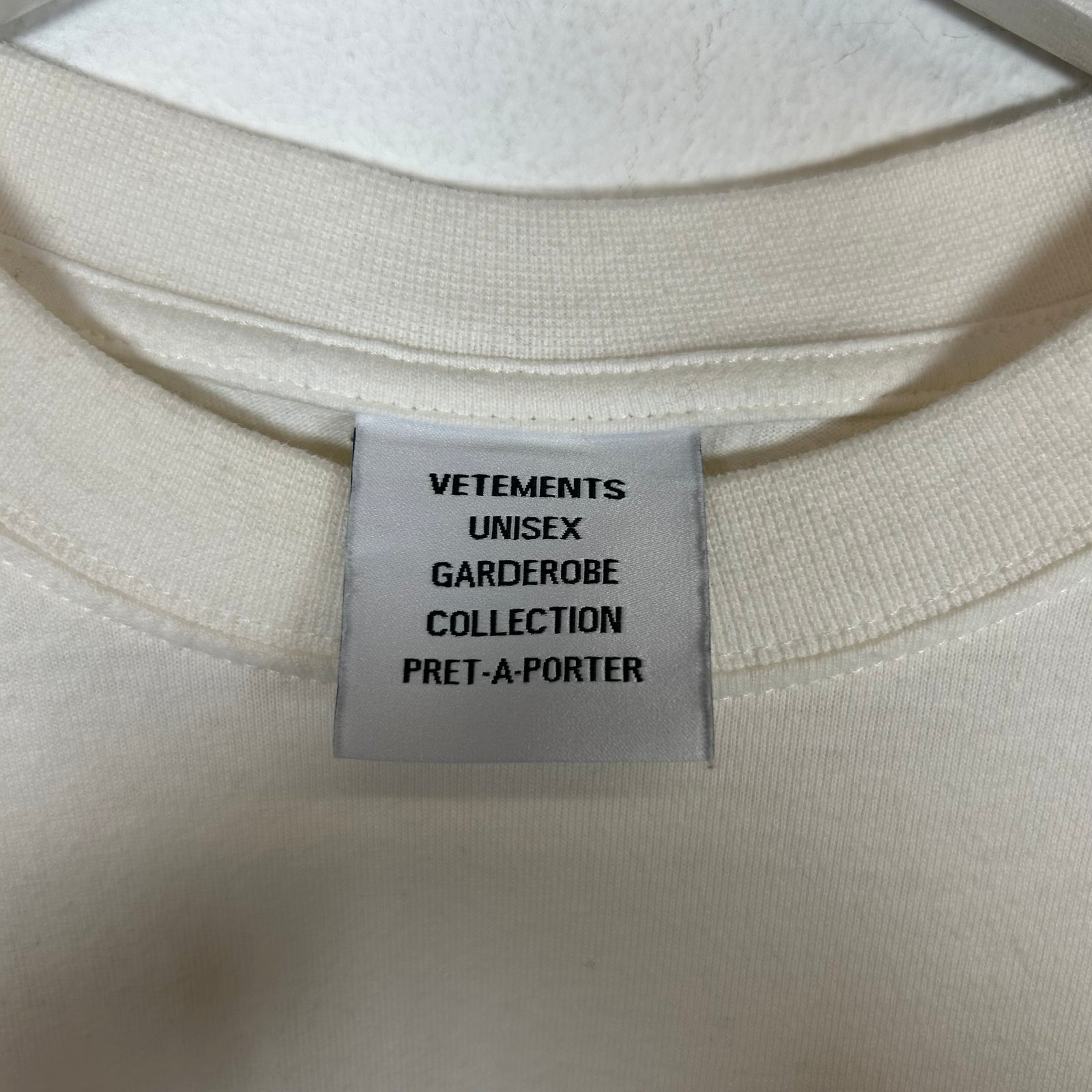 Vetements White Limited Edition Tee Size S