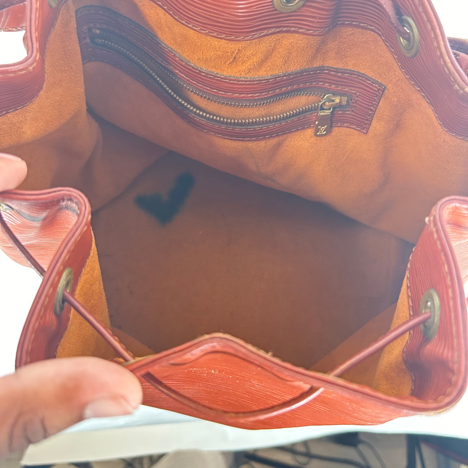 Louis Vuitton Brown Petit Noe Drawstring Bag