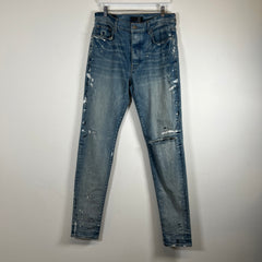 Amiri Paint Splatter Light Wash Size 36