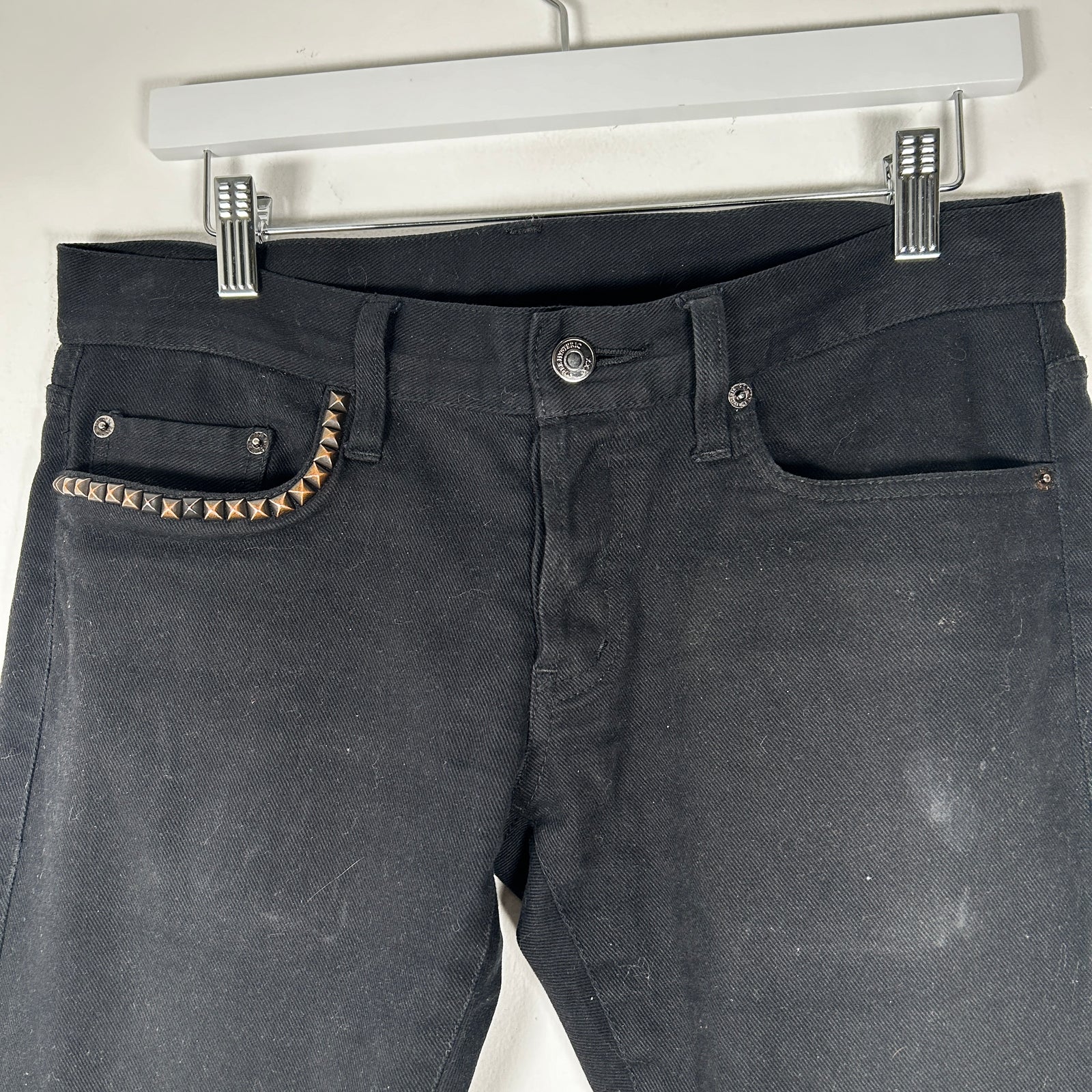 Hysteric Glamour Black Studded Sample Jeans Size 32