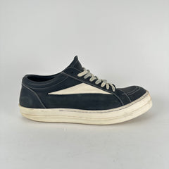 Rick Owens Black/Milk Vintage Low Top Sneakers Size 44