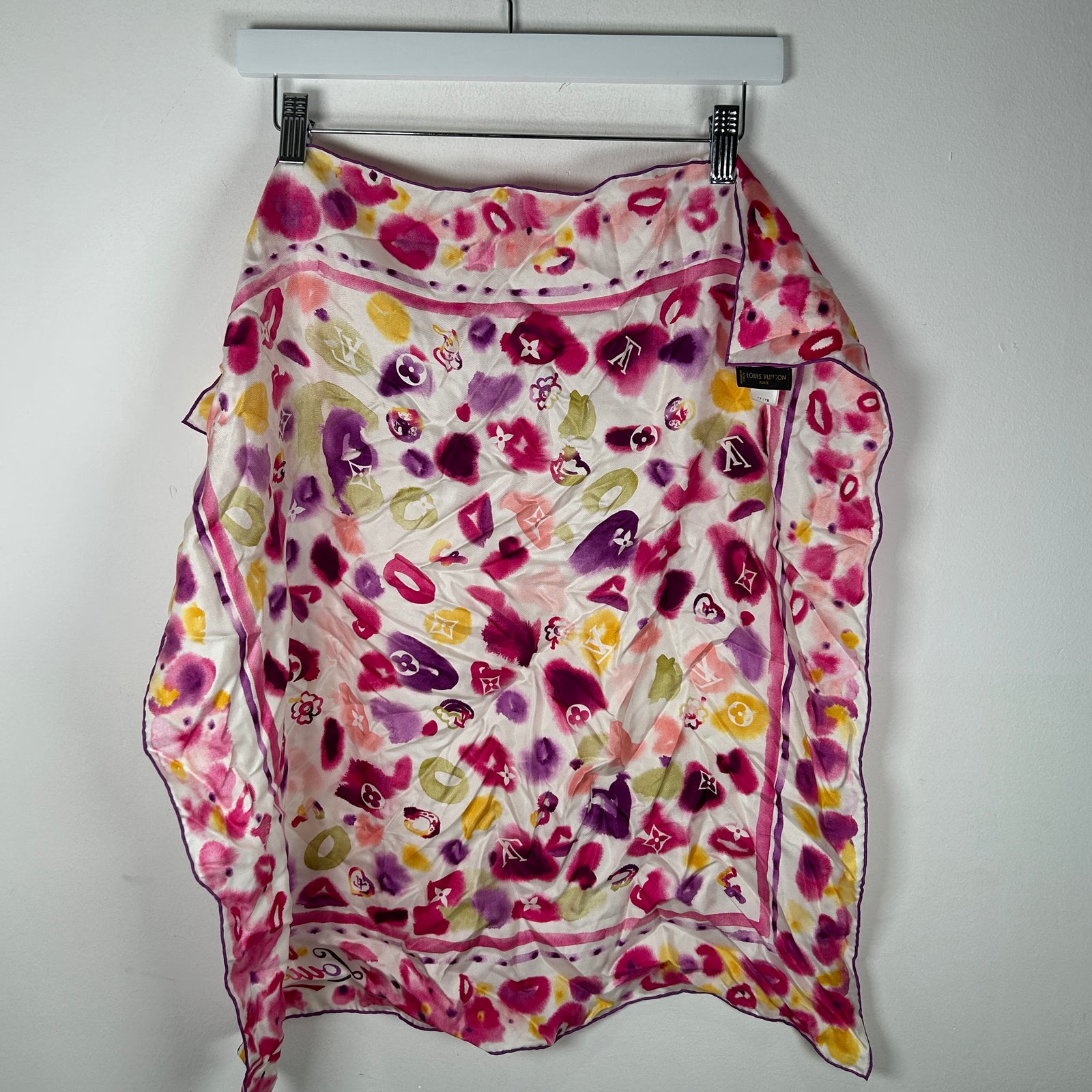 Louis Vuitton Pink Monogram Scarf