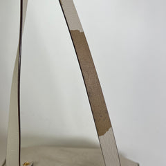 Burberry Tan Calfskin Crest Embossed Small Tote Bag