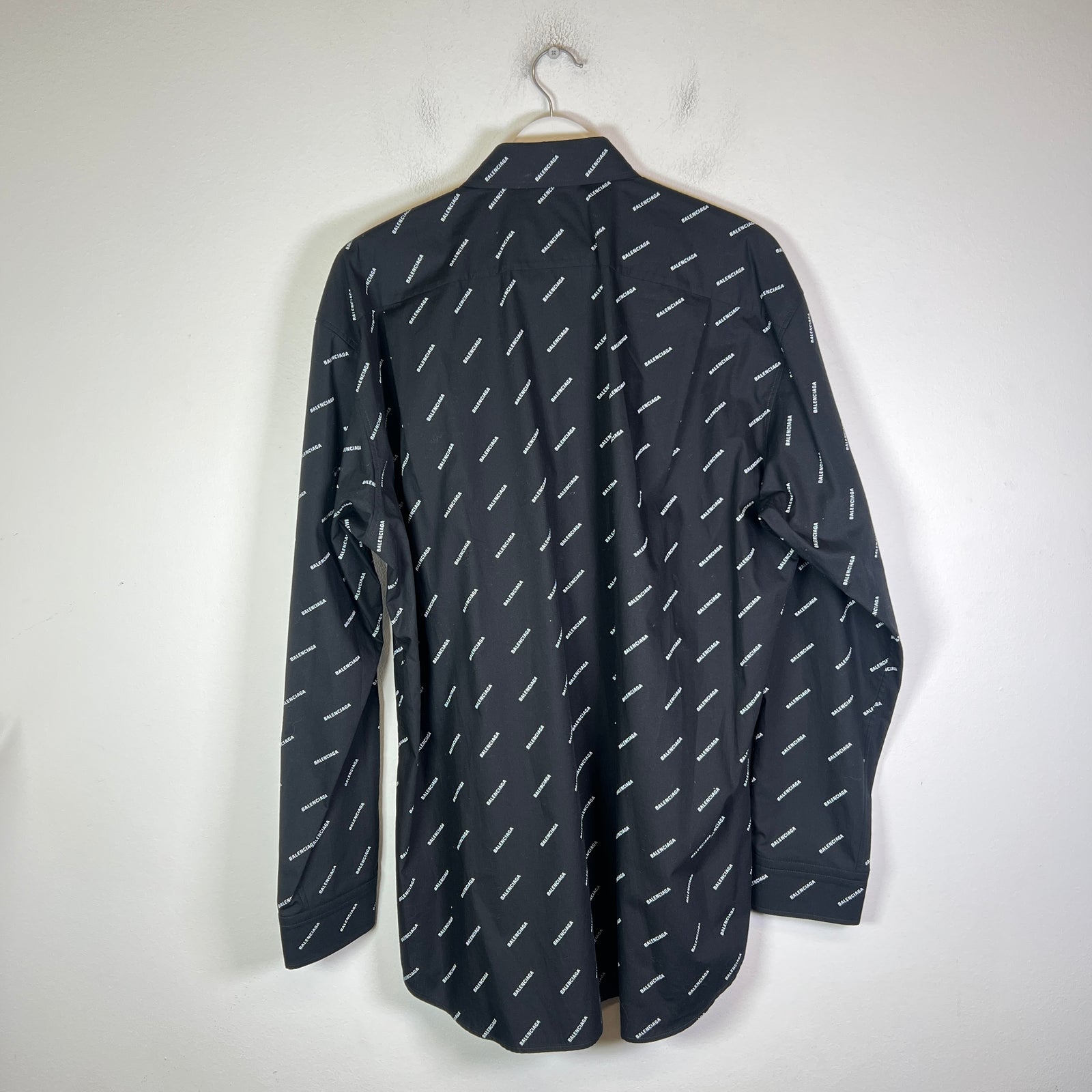 Balenciaga AOP Poplin Button-Up Shirt
