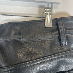 Lostshwds Black Leather Shorts Size 36