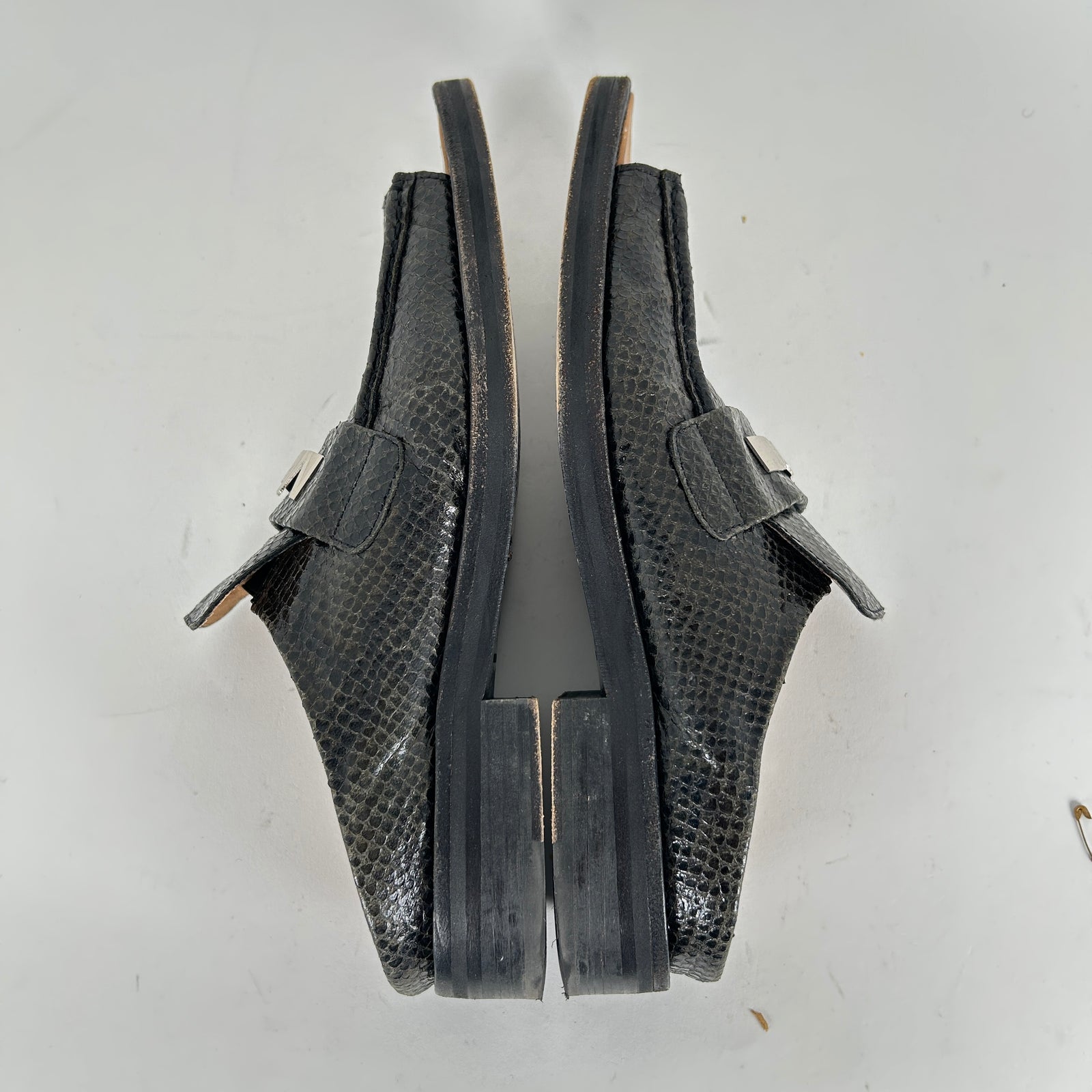 Martine Rose Python Logo Open Loafers Size 11