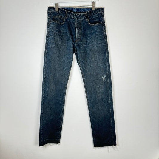 Dior Homme Indigo Clawmark Jeans Size 34