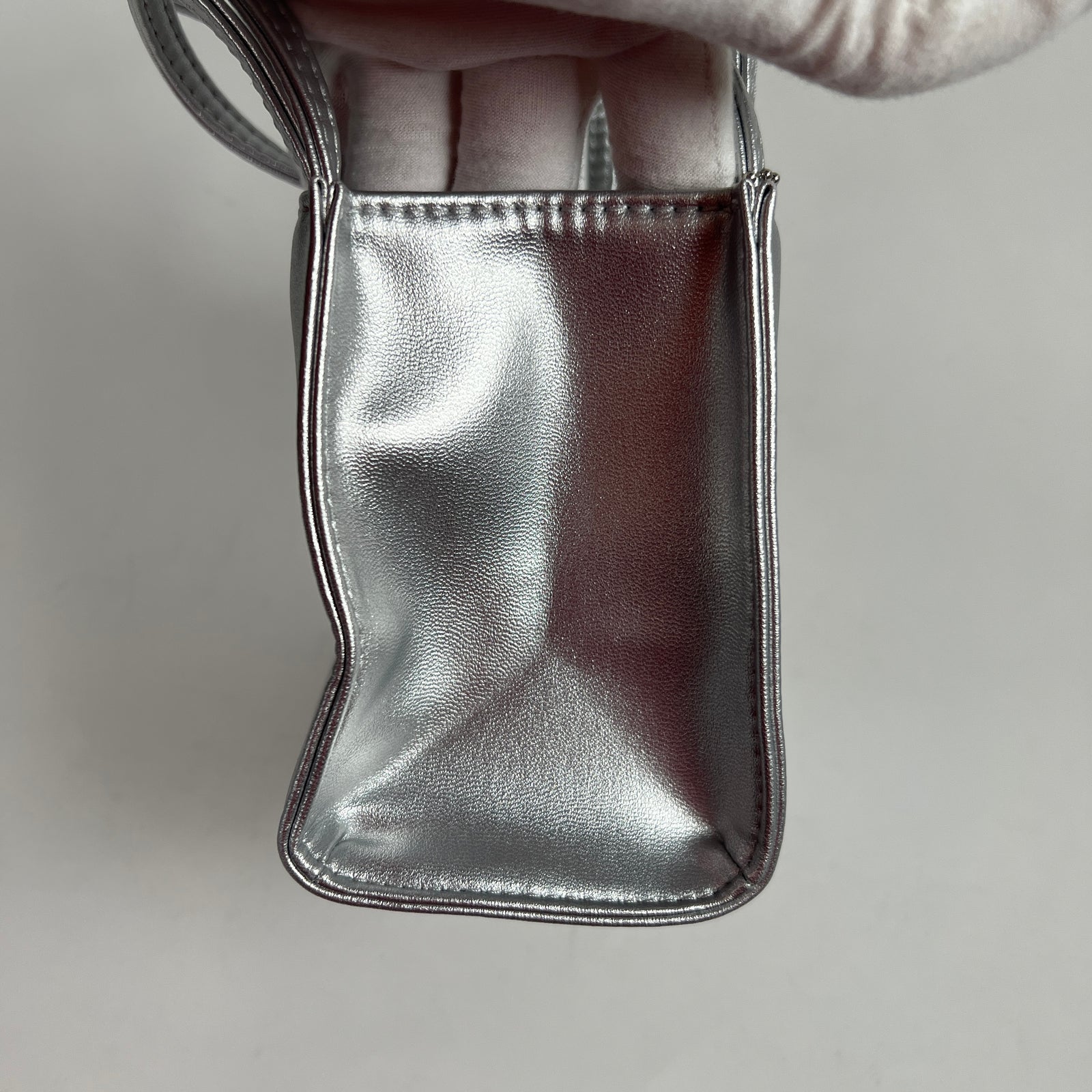 Telfar Metallic Silver Small Purse