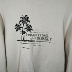 Saint Laurent Paris Beige Waiting for Sunset Hoodie Size M