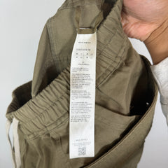 Rick Owens Drkshdw Olive Canvas Creatch Cargo Pants Size M