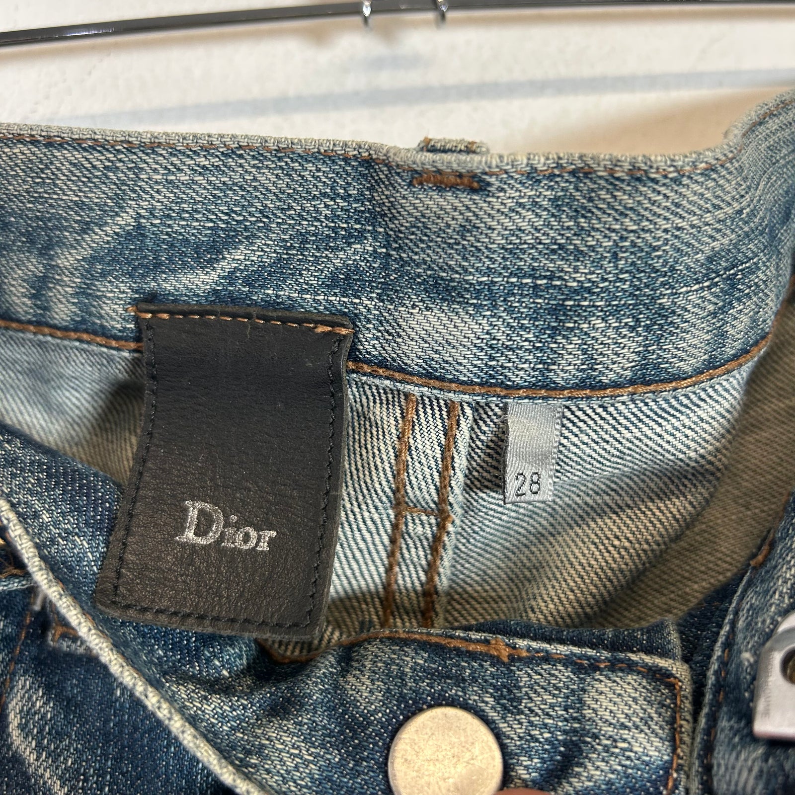 Dior Homme SS10 'Fuel To Fire' Blue Washed Jake Denim Jeans Size 28