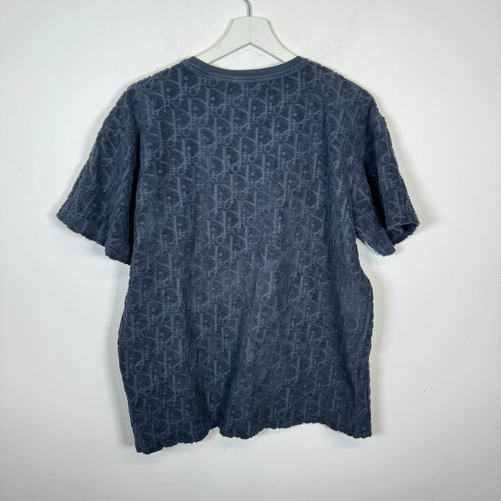 Dior Navy Oblique Towel Tee Size S