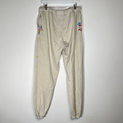 Gallery Dept White Paint Splatter Sweats Size XL