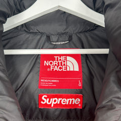 Supreme North Face Nupste Orange Puffer Size L