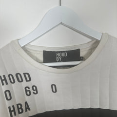 Hood By Air White Padded Crewneck Size Medium