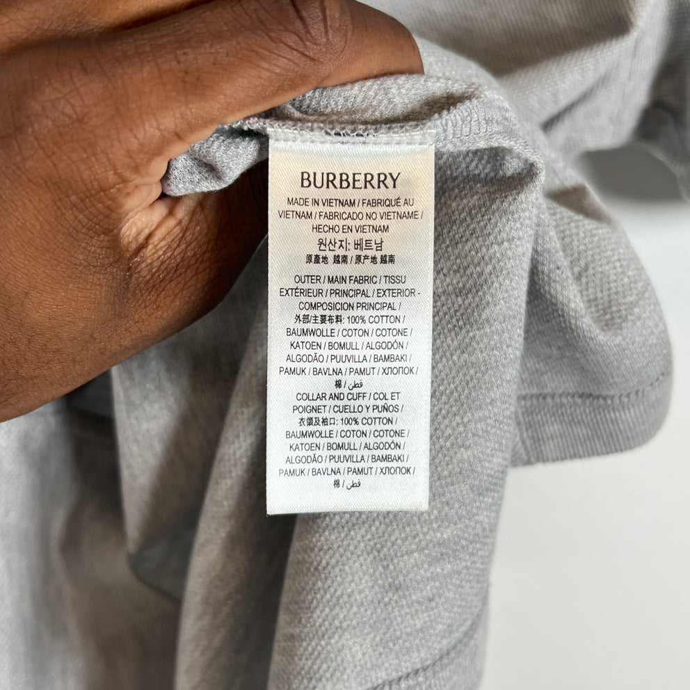 Burberry Grey Polo Size Size S