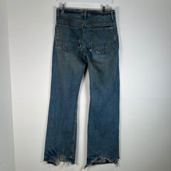 Rick Owens Vintage Slab Blue Distressed Jeans Size 30
