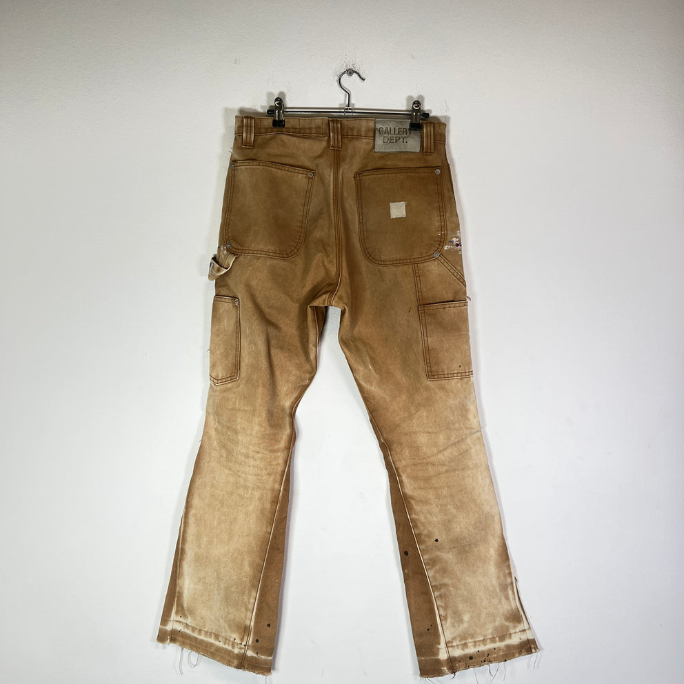 Gallery Dept Tan Carpenter Flare Pants Size 32