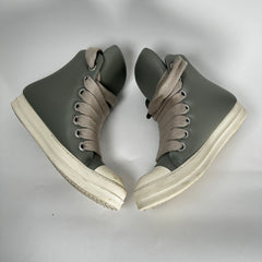 Rick Owens Light Gray Padded Jumbo-Lace Ramone Size 45
