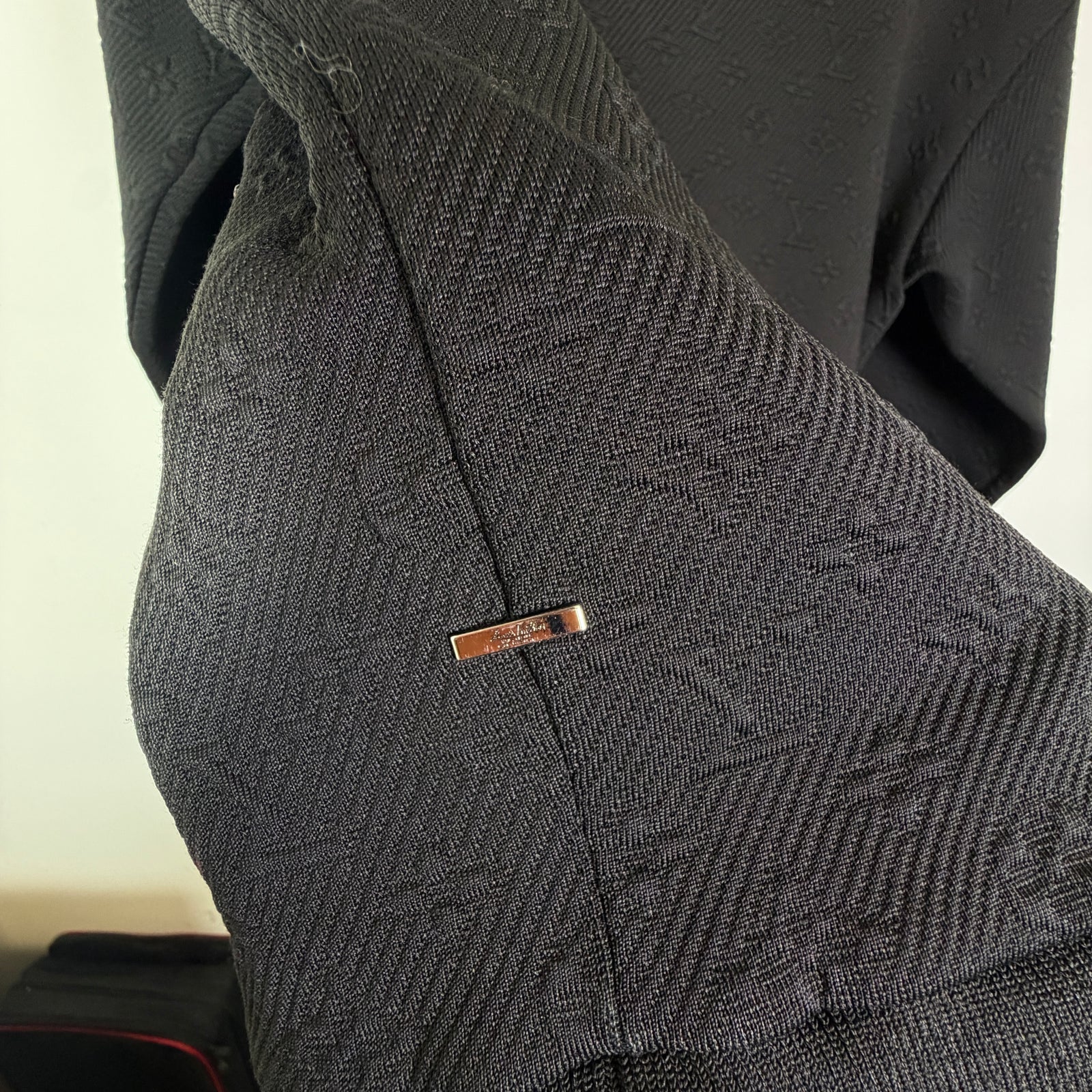 Louis Vuitton Monogram Embossed Zip-Up Jacket