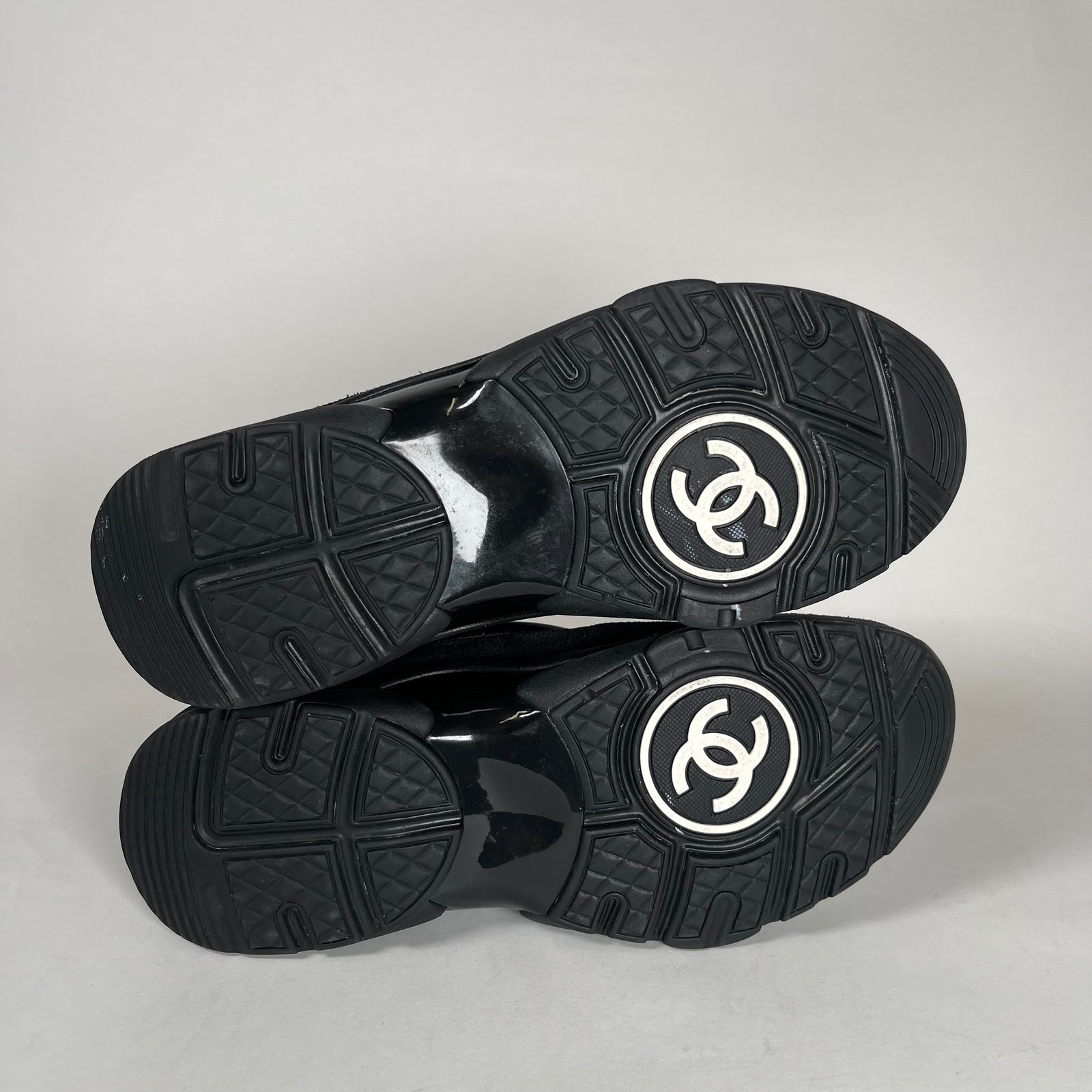 Chanel All Black Tennis Trainer Size 36