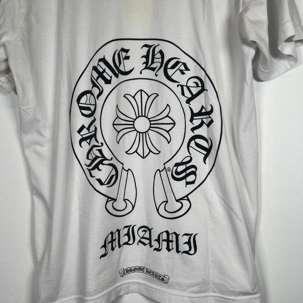 Chrome Hearts Horseshoe Miami T-Shirt Size L