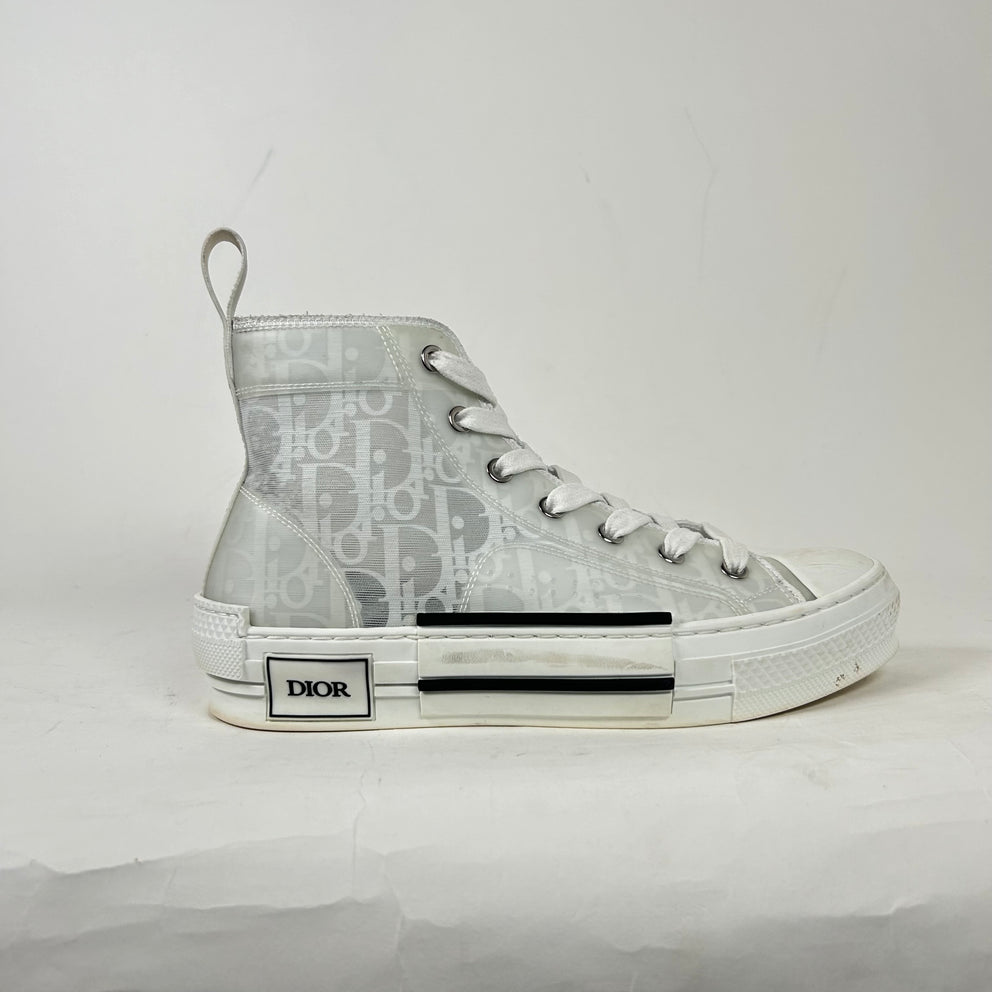 Dior B23 White High Top Sneakers Size 37