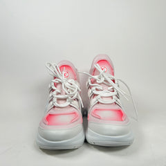 Louis Vuitton Pink Arch Light Sneaker Size 40