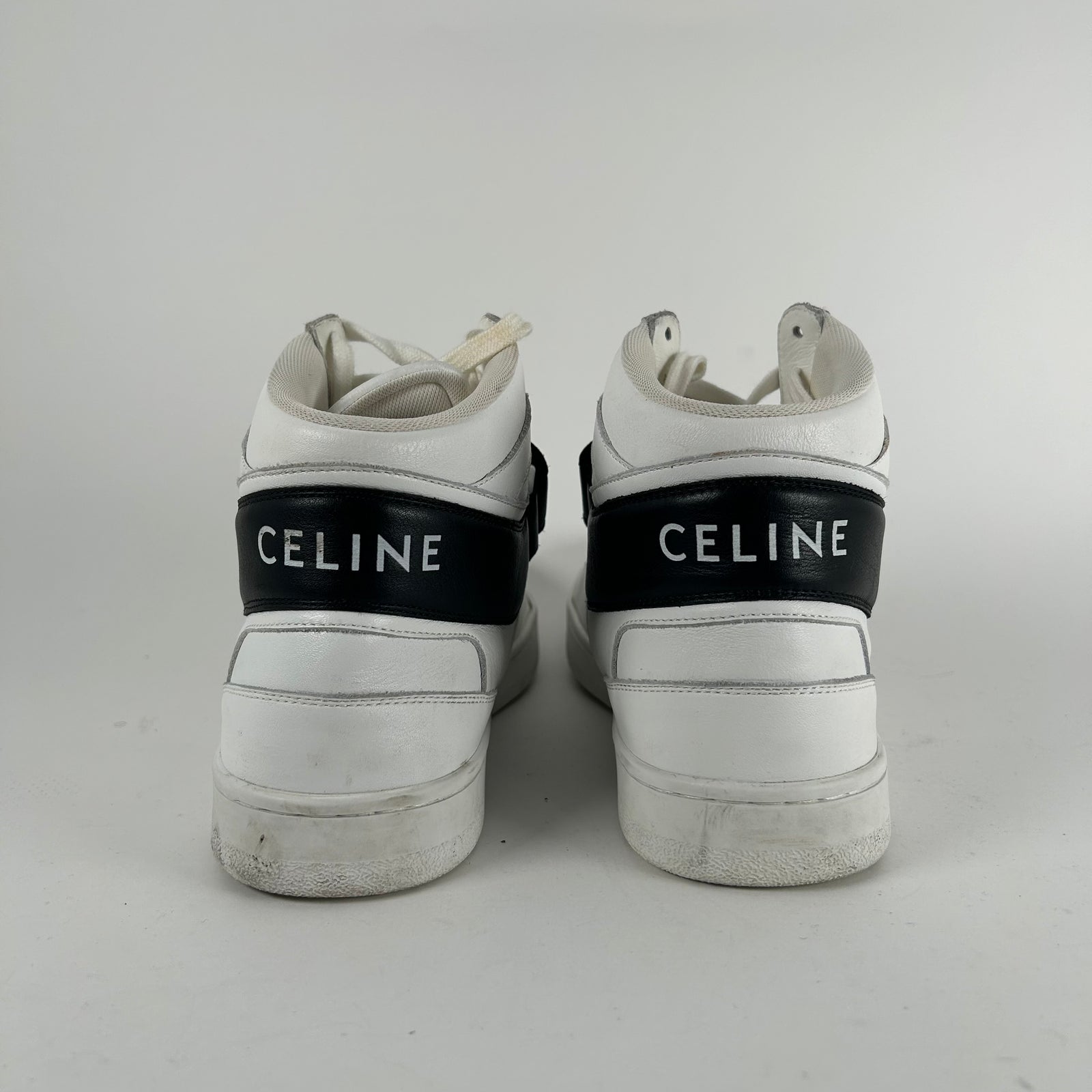 Celine CT-03 White High Trainers Size 8