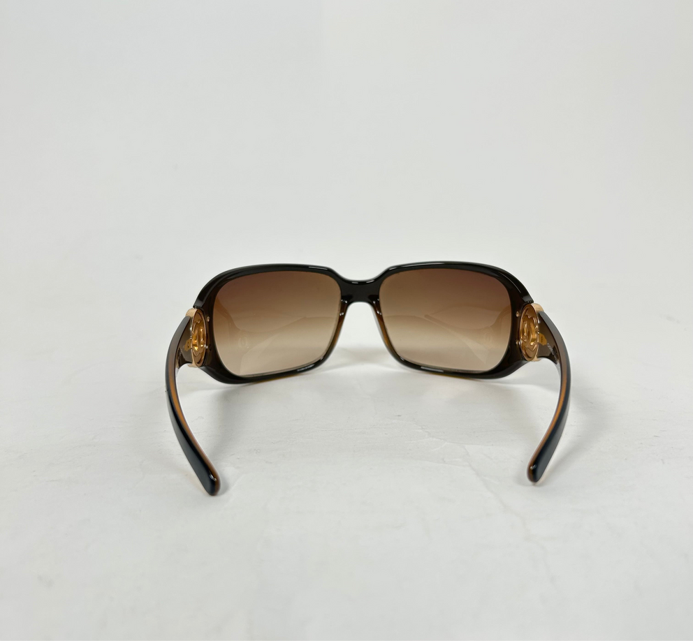 Chanel Brown Coco Mark Sunglasses