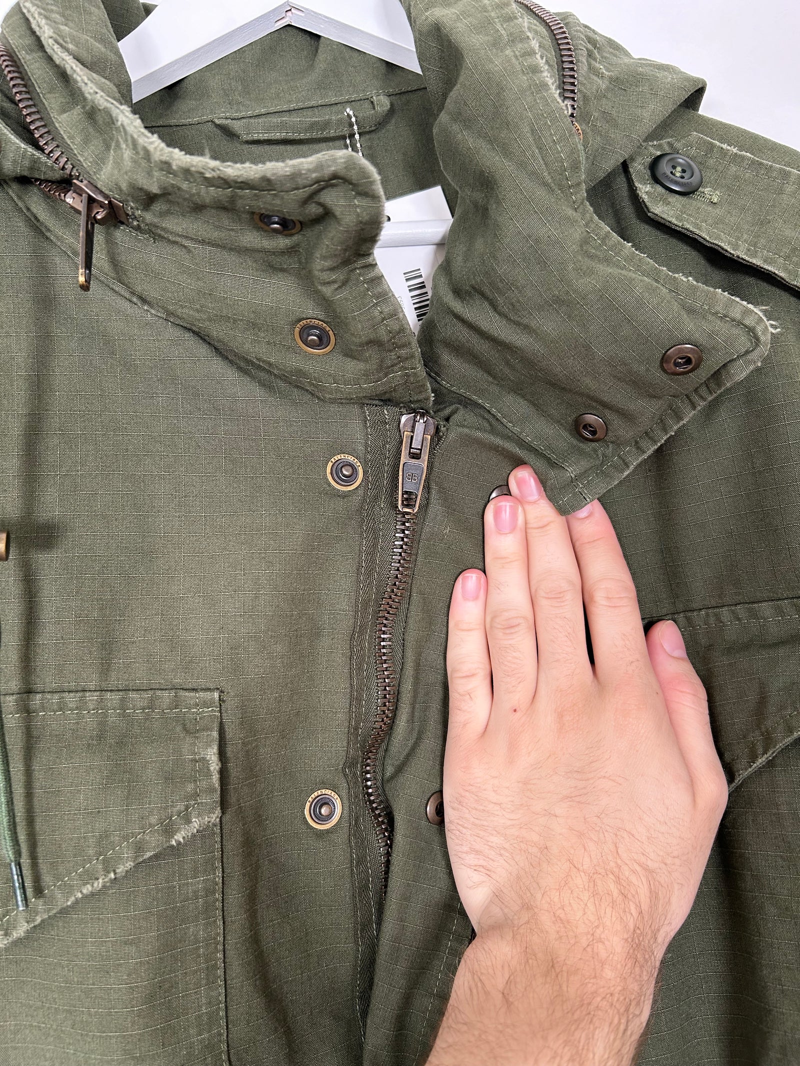 Balenciaga Green Parka Size 3