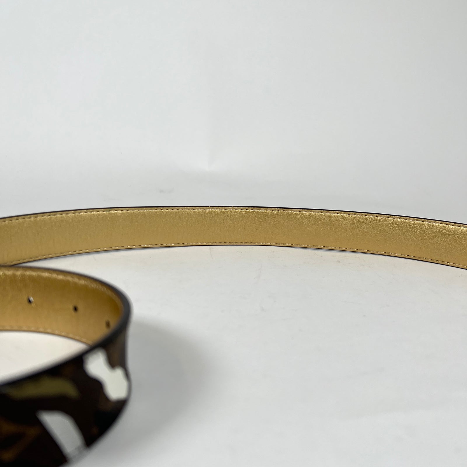 Louis Vuitton Camo Logo Belt