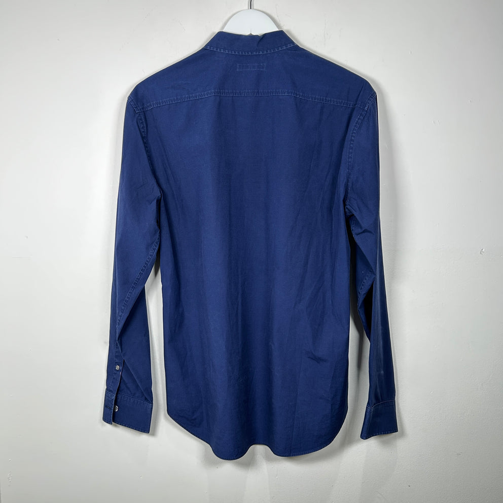 Burberry Brit Navy Button Up Shirt SIze M