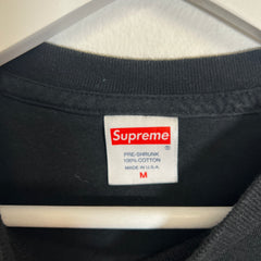 Supreme Oval Graphic Black T-Shirt Size M