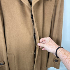 Burberry Cashmere Khaki Trench Coat Size M
