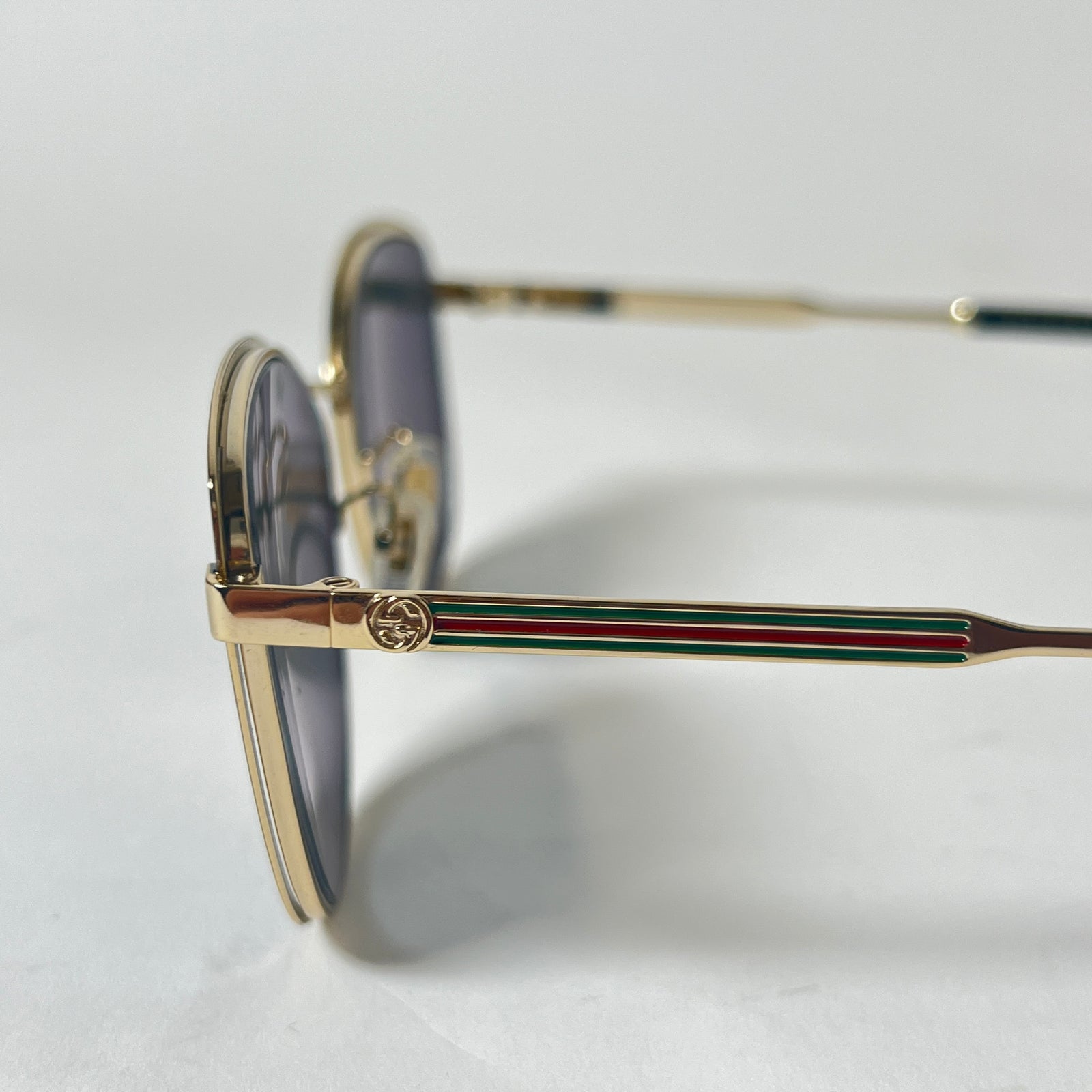 Gucci Gold Cat Eye Sunglasses