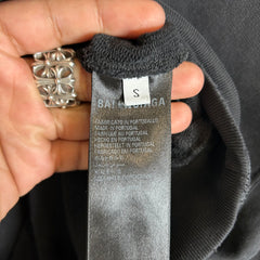 Balenciaga Black 'Be Different' BB Logo Hoodie Size S