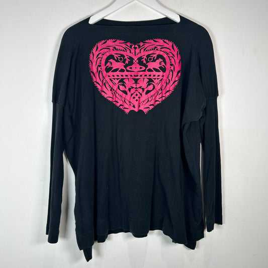 Vivienne Westwood Red Label 'Love' Black Longsleeve T-Shirt Size 2