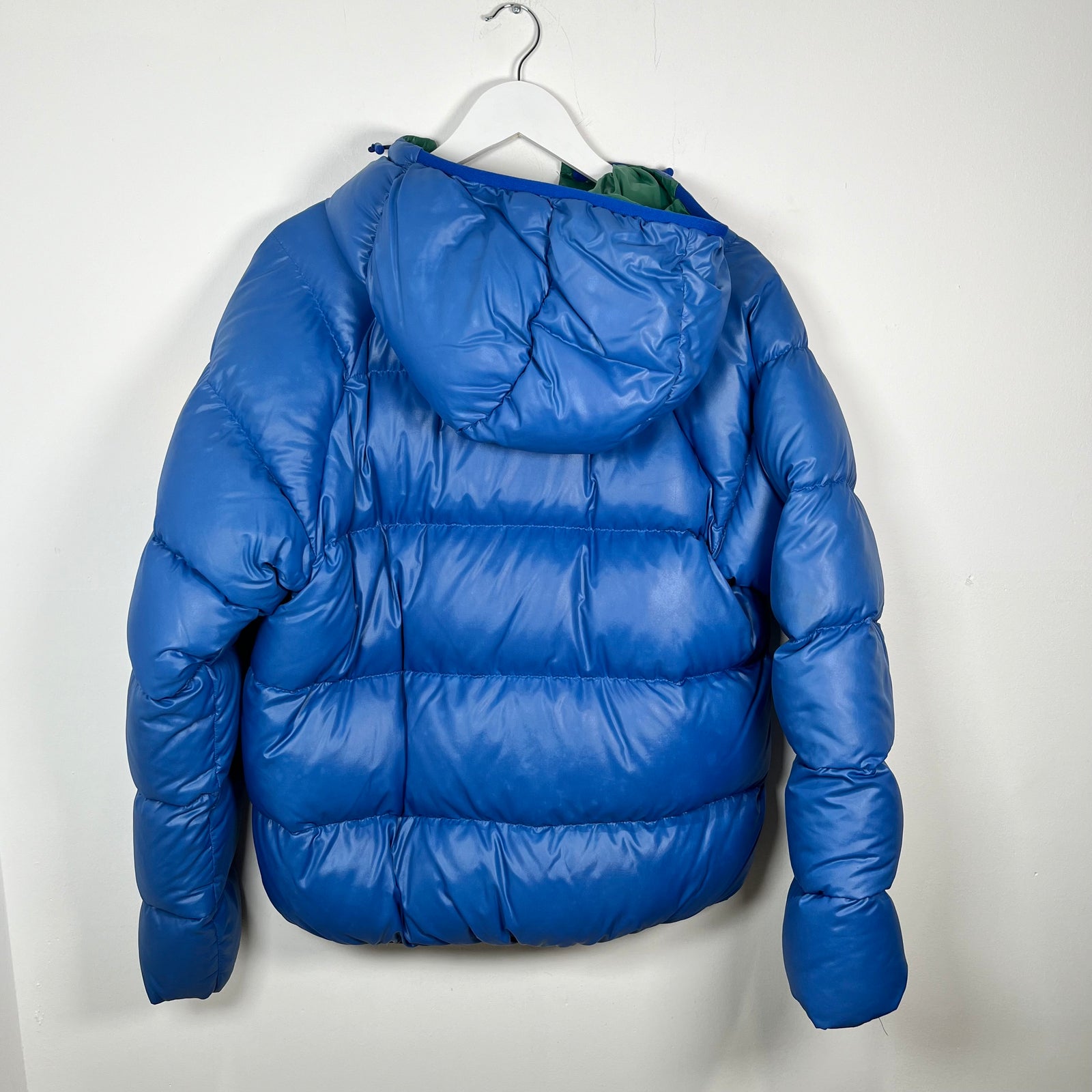 Moncler Suginami Giubbotto Blue Down Coat Size M