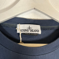 Stone Island Navy Embroidered Logo Tee Size XL