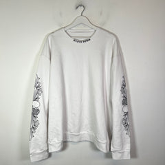 Chrome Hearts White 'Love You' Floral Crewneck Size XXL